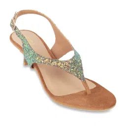 Metro Women's Beige Back Strap Sandals image 2