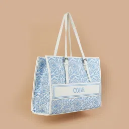 Code by Lifestyle Blue Printed Shoulder Handbag image 2