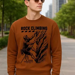 R.Code by The Roadster Life Co. Men Graphic Printed Pullover Sweatshirt-picture-14