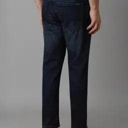 Louis Philippe Navy Cotton Regular Fit Jeans image 2