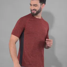 Force NXT Olive & Rust Regular Fit Sports T-Shirt - Pack Of 2 image 2