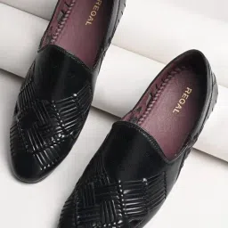 Regal Men's Black Casual Loafers-image-5
