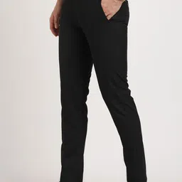 Turtle Men Checked Tailored Skinny Fit Trousers image 3