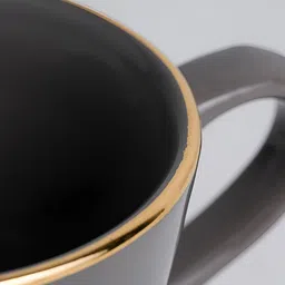 SHAY Grey Solid Ceramic Glossy Mugs Set of Cups and Mugs image 3