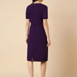 Allen Solly Purple A-Line Formal Dress image 2
