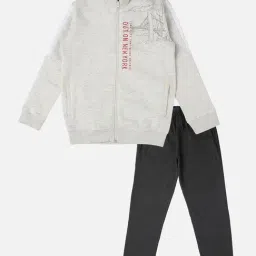 Sweet Dreams Kids Grey Printed Full Sleeves Track Suit-picture-25