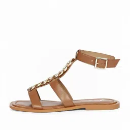 Saint G Women's Brown Ankle Strap Sandals image 2