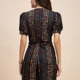 BRINNS Ink Black Printed Playsuit image 2