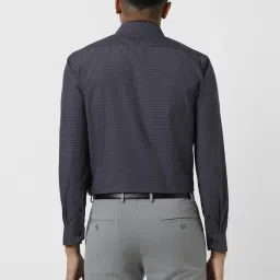 Van Heusen Navy Regular Fit Texture Shirt image 2