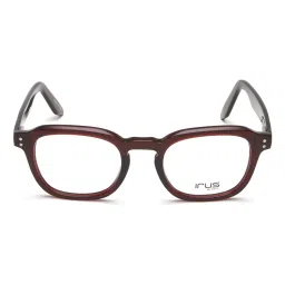Irus Maroon Square Eye Frames for Men image 2