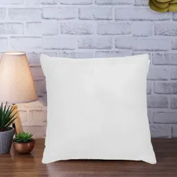 Romee White 100% Cotton Solid Cushions-image-25