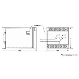 Shavison Dual Output Signal Converter 0-60 V Voltage 4-20 mA / 0-20 mA Output 1, 4-20 mA / 0-20 mA Output 2, SC2-V15-A-A-24V image 3