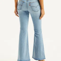 Levi's 726 Light Blue Mid Rise Flared Fit Jeans image 2