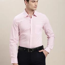 Turtle Light Pink Slim Fit Checks Shirt-picture-46