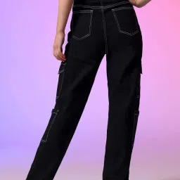 Kotty Black High Rise Wide Leg Jeans image 2