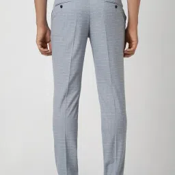 Van Heusen Grey Slim Fit Checks Trousers image 2
