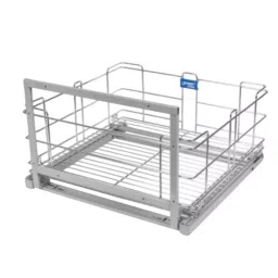 OZONE Speedy Series Grain Trolley Basket 530x500x200 mm Stainless Stee Chrome Finish, OZS-WB-G 21x20x8 CP-picture-22