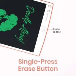 Portronics Pink Ruffpad 12 Lcd Writing Pad image 3