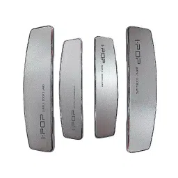 SPREADX Plastic Car Stylish I-pop Silver Colour Elegant Door Guard Protection Universal Type  Suitable for All Cars & SUV (Set of 4 Pcs) image 3