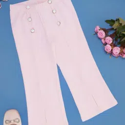 Pantaloons Junior Kids Crystal Pink Embellished Pants-picture-24
