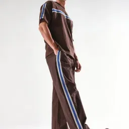 Rare Rabbit Brown Comfort Fit Solid Trackpants image 5