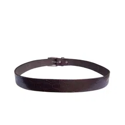 PERKED Men Textured Leather Belt image 3