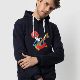 Campus Sutra Men Printed Hooded Sweatshirt image 1
