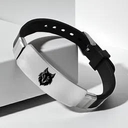 M Men Style Unisex Handcrafted Rhodium-Plated Wraparound Bracelet image 2