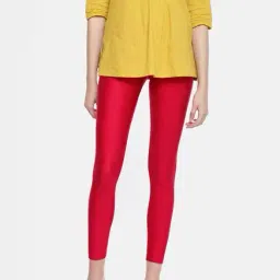 go colors! Go Colors Red Metallic Pattern Leggings-picture-25