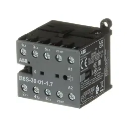 ABB B6S-30-10-1.7 B6S Contactor, 24 V AC Coil, 3-Pole, 20 A, 4kW, 3NO, 690 V AC, B6S-30-10-1.7 image 2