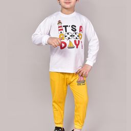 Nicehug Unisex Kids Printed T-shirt with Pyjamas-picture-4