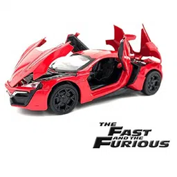 YAMAMA 1:32 Metal Lykanhypersport Models Pull Back Alloy Diecast Car - ( Red )-picture-15
