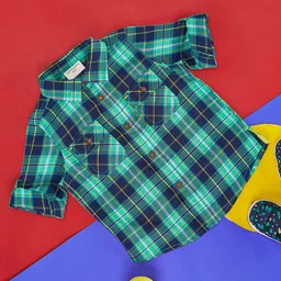 Pantaloons Baby Full Sleeves Checked Shirt - Multi Colour-image-51