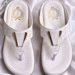 Shoetopia Colour Blocked Sandals - White-image-2