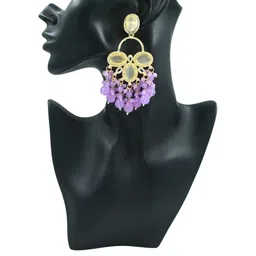 J & C Fashion Arena Gold Plated Chandbali Earrings image 2