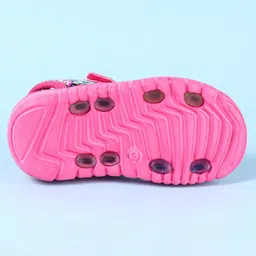 Cute Walk by Babyhug Disney Velcro Closure Sandals with Minnie Mouse Print - Dark Pink image 5