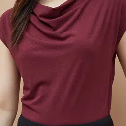 CODE by Lifestyle Cowl Neck Extended Sleeves T-shirt image 3