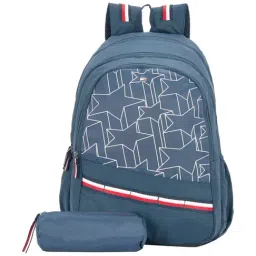 Tommy Hilfiger Zion 34 Ltrs Navy Large Backpack with Pencil Pouch-image-91