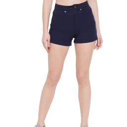 Hypernation Blue Slim Fit Shorts-picture-3