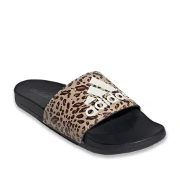 Adidas Women's ADILETTE Brown Slides image 2