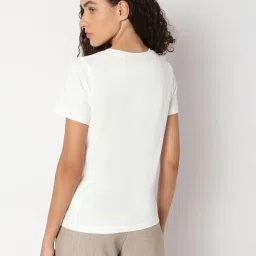Vero Moda White Embellished T-Shirt image 2