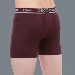 Dollar Lehar Assorted Cotton Regular Fit Trunks - Pack Of 10 image 2