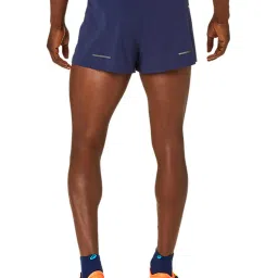 Asics Navy Regular Fit Texture Sports Shorts image 2