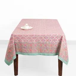 Fabindia Green & Orange & Pink Cotton Printed Table Runner-image-48