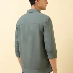 Allen Solly Green Relaxed Fit Shirt image 2