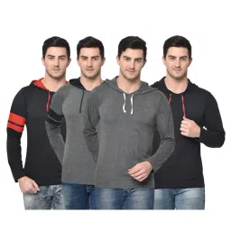 Vimal Jonney Multicolor Slim Fit T-Shirt (Pack of 4)-picture-22