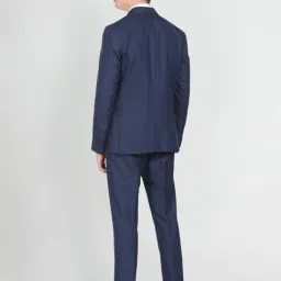 Arrow Mid Navy Regular Fit Checks Three Piece Suit image 2