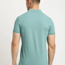 The Bear House Green Slim Fit Polo T-Shirt image 2