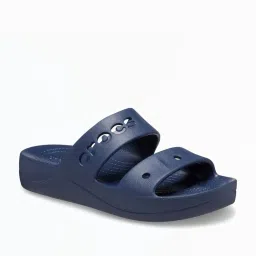 Crocs Women's Baya Navy Casual Wedges image 2
