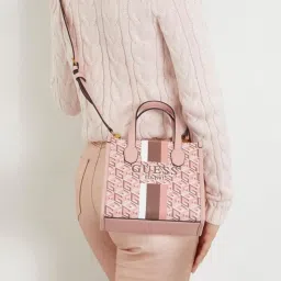 GUESS Apricot Rose SILVANA Printed Medium Tote image 2